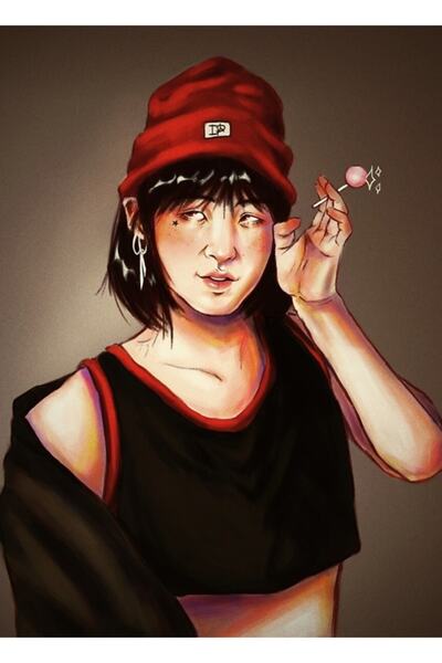 Universal Mın Yoonjı Ξύλινη Διακοσμητική Αφίσα Ζωγραφικής Κωδ.4761