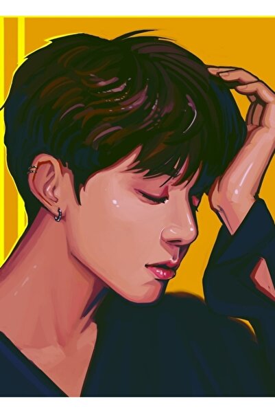 Universal Poster decorativ din lemn Jungkook Kod5058