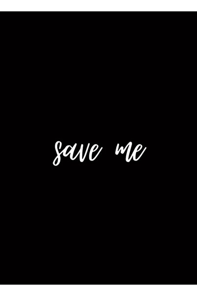 Universal Save Me - Imprimare inspirată de BTS (text alb) Tablo Poster decora...