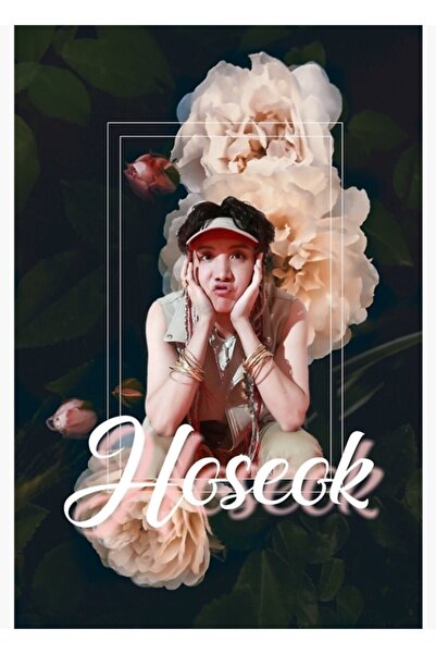 Universal J-hope Αισθητική ζωγραφική λουλουδιών Ξύλινη διακοσμητική αφίσα Κωδ...