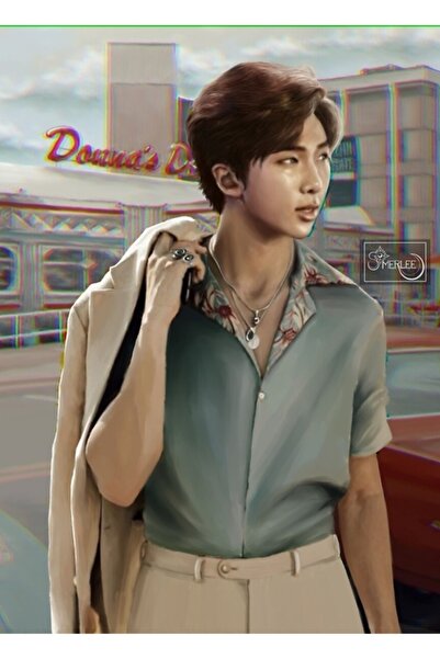 Universal Vibrația anilor '80 |   Tablou Namjoon Poster decorativ din lemn Co...