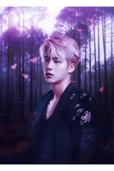 Universal Kim Seokjin Tablou cu zâne, poster decorativ din lemn, Cod1042