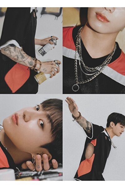 Universal Artistul stradal Jungkook Tablo Poster decorativ din lemn Cod1916