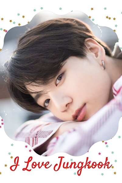 Universal Jungkook Tablo Ahşap Poster I Love Decorative I Love Κωδ.2638