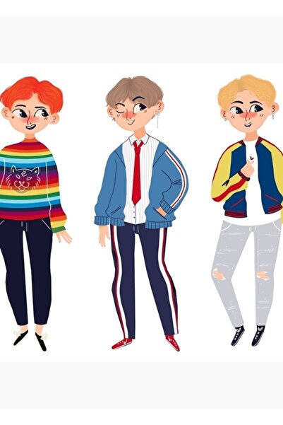 Universal Jhope, V, Jimin Poster decorativ din lemn Cod3562