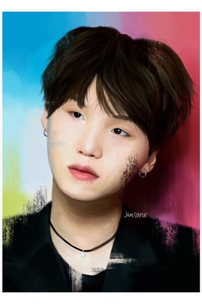Universal Yoongi - Poster decorativ din lemn Bbma Tablo Cod4203
