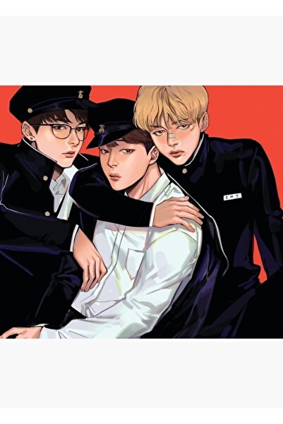 Universal Maknae Line Ξύλινη Διακοσμητική Αφίσα Κωδικός4485