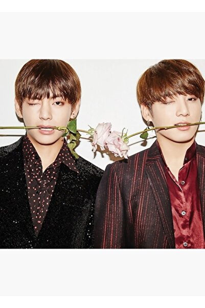 Universal Taekook Tablo Ahşap Poster Dekoratif Kod5418