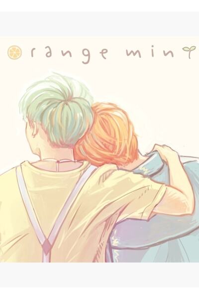 Universal Poster decorativ din lemn Orange Mint Yoonmin Cod2476