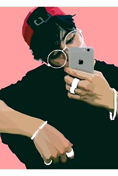 Universal Jımın - Roșu. Tablou Poster din lemn decorativ Cod3503