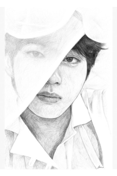 Universal Taehyung Love Yourself Διακοσμητική Ξύλινη Αφίσα με Σχέδιο Κινούμεν...