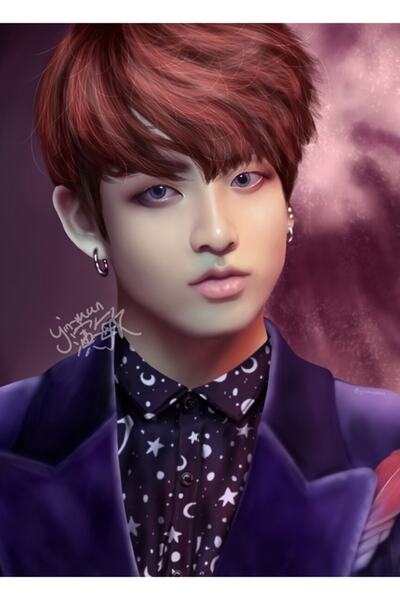 Universal Wings Jungkook Tablo Poster din lemn decorativ Cod3963