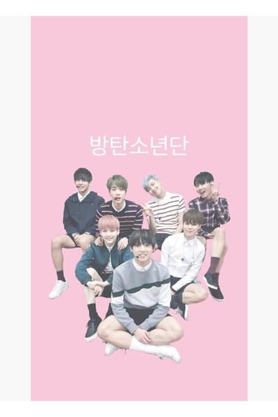 Universal Poster decorativ din lemn cu tablou Pastel Bangtan Cod3885