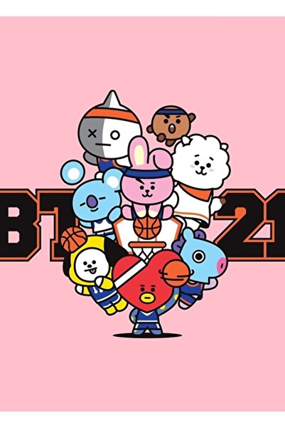 Universal Poster decorativ din lemn Cooky Bt21 Cod4798