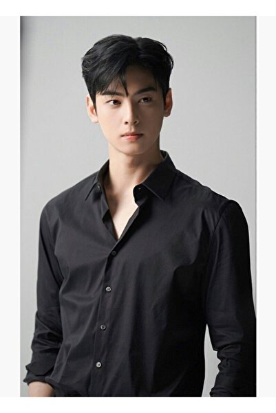 Universal Cha Eunwoo - Yakışıklı Fotoğraf Çekimi Tablo Ahşap Poster Dekoratif Kod503