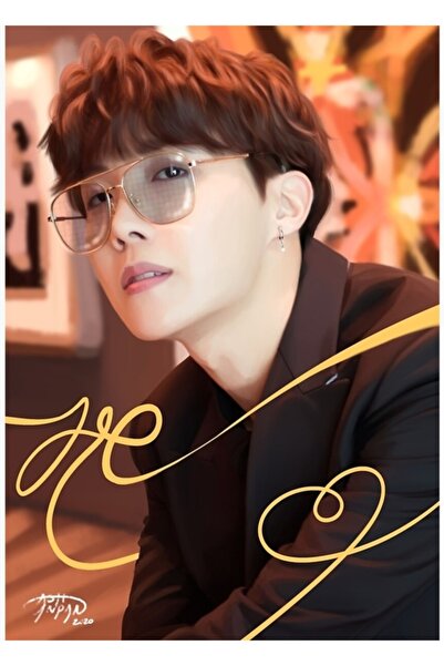 Universal Poster decorativ din lemn J-hope Kod5564