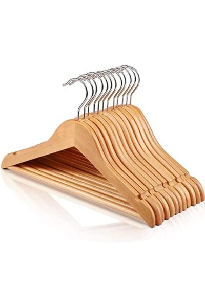 DUSOHOME 36 Pieces Wooden Children's Baby Clothes Hangers