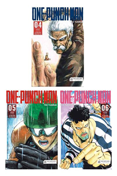 AKILÇELEN YAYINEVİ One Punch Man 4-5-6 Manga Seti 3'lü