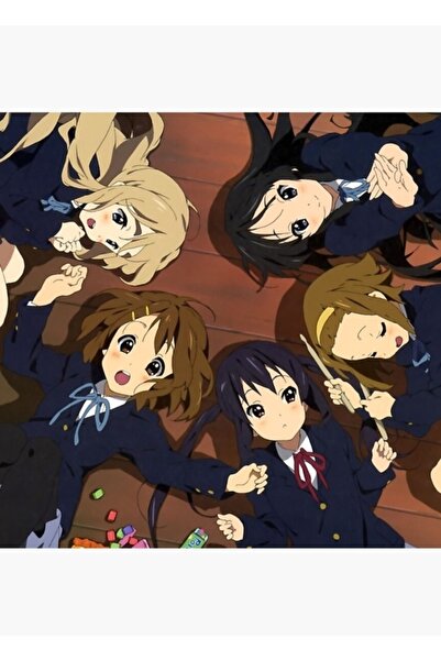 Universal K-on - Yui Azusa Ritsu Mugi Mio Poster decorativ din lemn