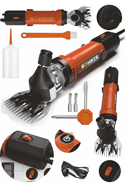 BÖHRER Pross Bakır Sargılı 6 Kademeli Çiftlik Tipi Orange Koyun Keçi Kırkma K...