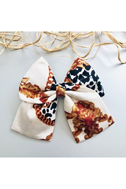 seyranat Висококачествена автоматична щипка за коса с бял и кафяв верижен мот...