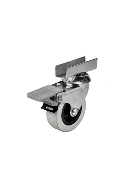 EYM Hts U Tablalı Frenli Döner Mobilya Tekeri Çap : 52 Mm Kod : 256