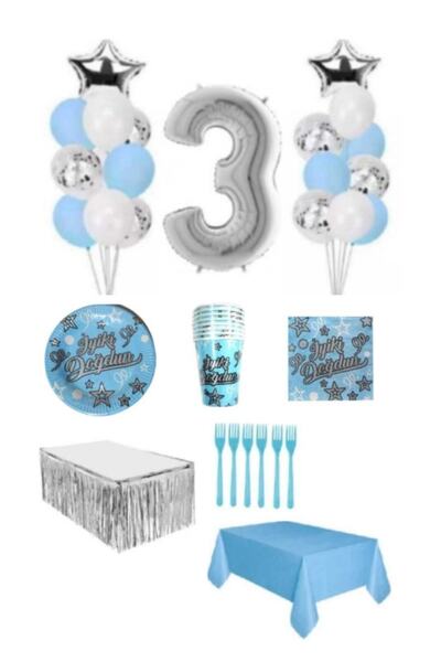 Dipak Синьо комплект за 3-ти рожден ден