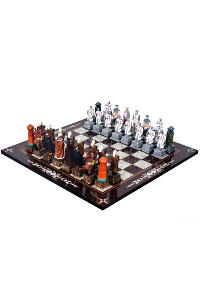 Genel Markalar Orta Boy Osmanlı Haçlı Satranç Takımı