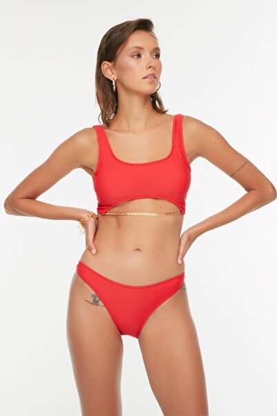 Trendyol Collection Bikini-Set - Rot - Unifarben