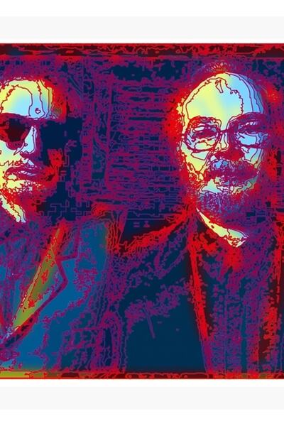 Universal Poster decorativ din lemn Hot Steel Duo pentru pictură pe tabla