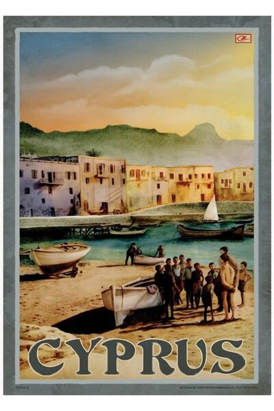 Universal Poster de călătorie 12 - Kyrenia, Cipru Poster decorativ din lemn p...