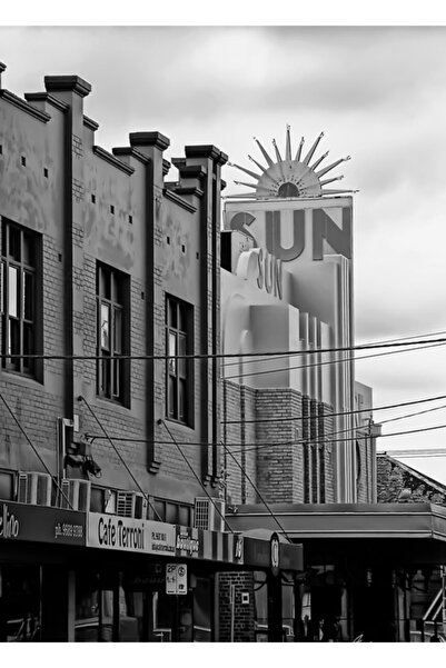 Universal Sun Theater Yarraville, Victoria, Australia Table Wood Poster Decor...