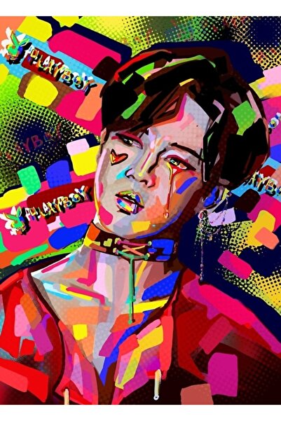 Universal Bts Jimin Pop Art Ψηφιακή ζωγραφική Ξύλινη αφίσα Διακοσμητική Ξύλιν...