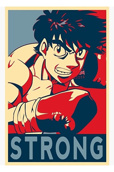 Universal Ippo Makunouchi Strong Hajime No Ippo Tablo Ahşap Poster Decorativ