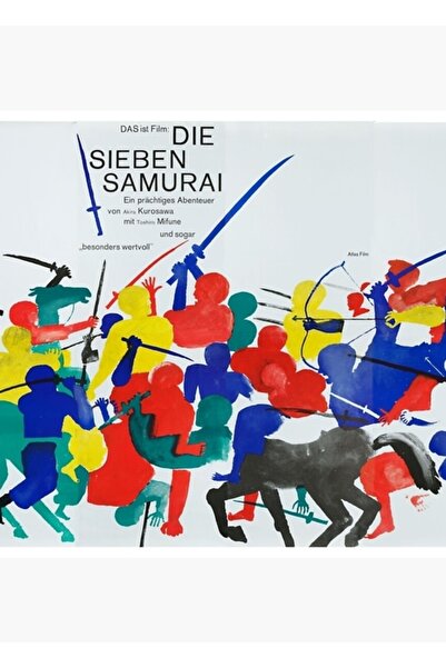 Universal Poster Seven Samurai Hans Hillmann, Tablo, Poster din lemn, Decorativ