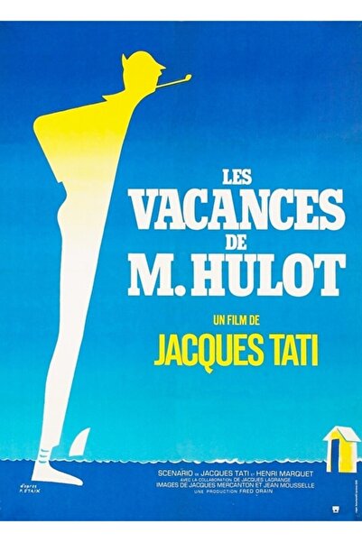 Universal Vacanța lui M. Hulot - Afiș de film francez vintage, decorativ, din...