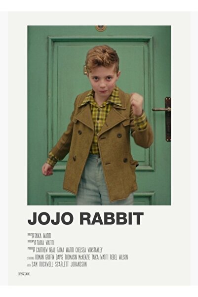 Universal Poster decorativ din lemn Jojo Rabbit Ivory