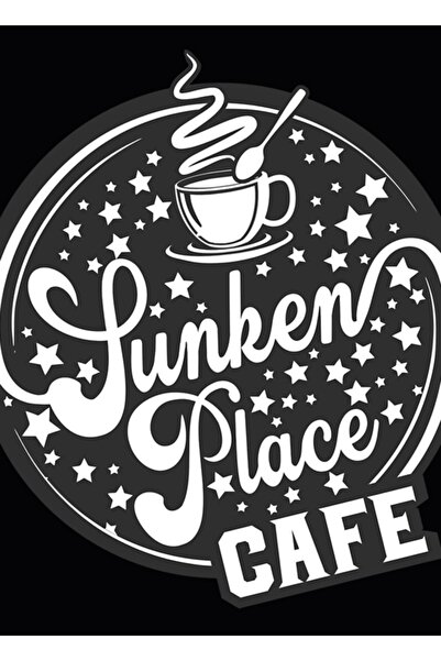 Universal Sunken Place Cafe Painting Wooden Poster Decorative