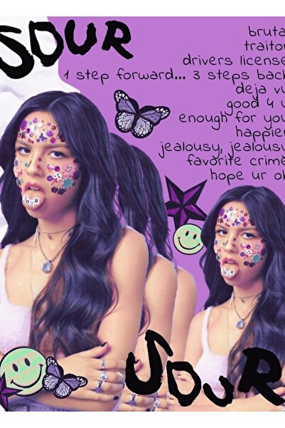 Universal Poster decorativ din lemn Sour Olivia Rodrigo