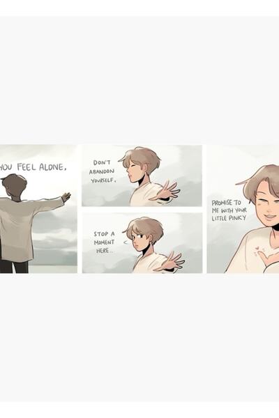 Universal BTS: Υπόσχομαι - Ξύλινη Διακοσμητική Αφίσα Πίνακα