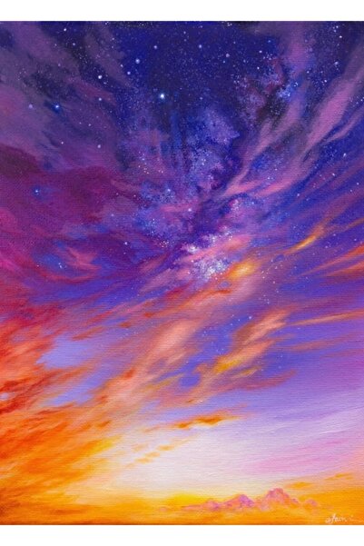 Universal Διακοσμητική Ξύλινη Αφίσα Long's Peak Glow Tablo