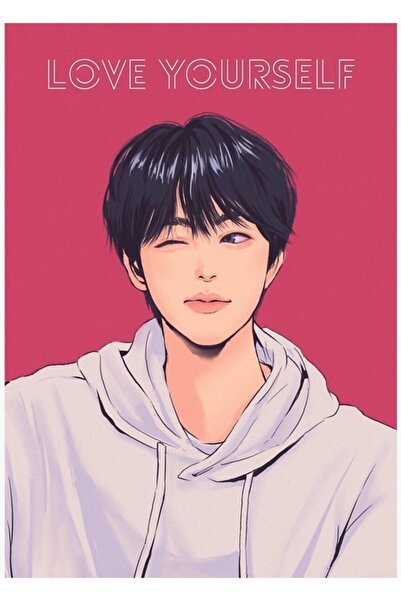 Universal Jin din BTS Iubește pe sine Afiș decorativ din lemn Cod1623