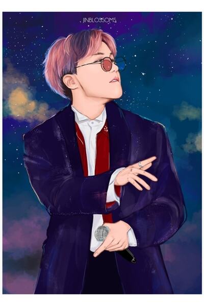 Universal BTS J-Hope (Sope) Ξύλινη Διακοσμητική Αφίσα Κωδ.3109