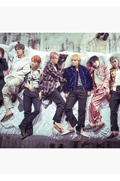 Universal Bts - Ξύλινη διακοσμητική αφίσα με εικόνα  "Relax in Bed " Κωδικός2366