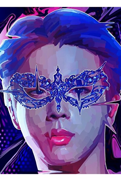 Universal Bts Jin Masquerade Ψηφιακή ζωγραφική ξύλινη αφίσα Διακοσμητική αφίσ...