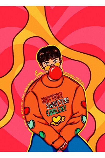 Universal Jungkook Butter Remix Bts Ft. Megan Thee Horse Poster decorativ din...