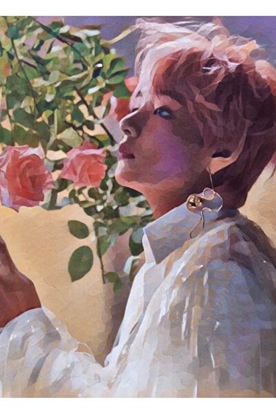 Universal Bts Taehyung (v) Ξύλινη Αφίσα Ζωγραφικής με Εικόνες Διακοσμητική Κω...