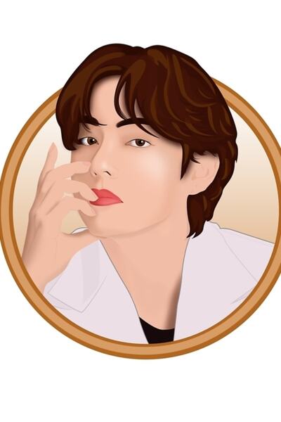 Universal Bts V (kim Taehyung) لوحة خشبية ملصق ديكور Code2545
