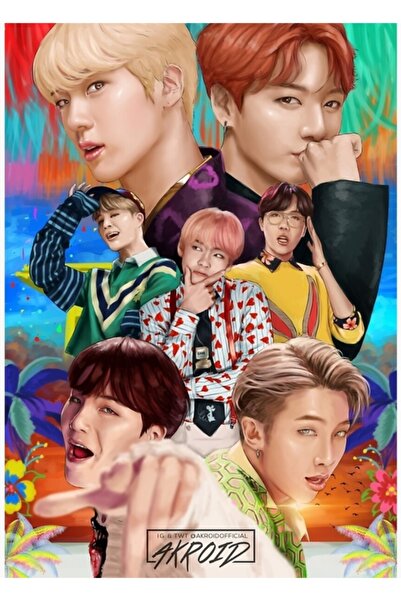 Universal BTS - Αγαπήστε τον εαυτό σας: Απάντηση (idol) Ξύλινη Αφίσα Τέχνης Θ...