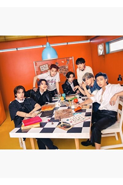 Universal Bts Ot7 Oil Photo Book Tablo Poster din lemn decorativ Cod1409